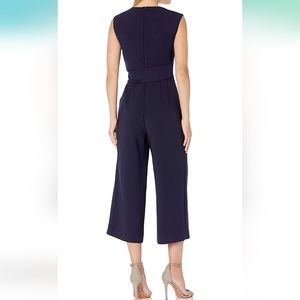 TAHARI ASL Culotte tie waist jumpsuit